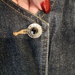 Harley-Davidson Dark Blue Denim with Silver Button